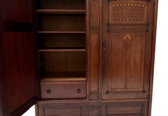 Arts & Crafts Armoire or Wardrobe by Jac. van den Bosch for 't Binnenhuis, 1910